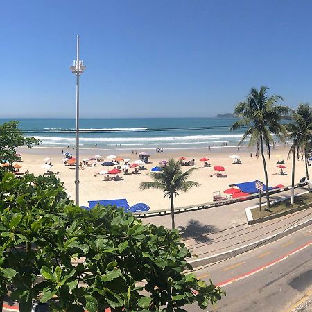Apto Enorme Pe Na Areia, Vista Linda C/ Academia E Sauna Guarujá Exteriör bild