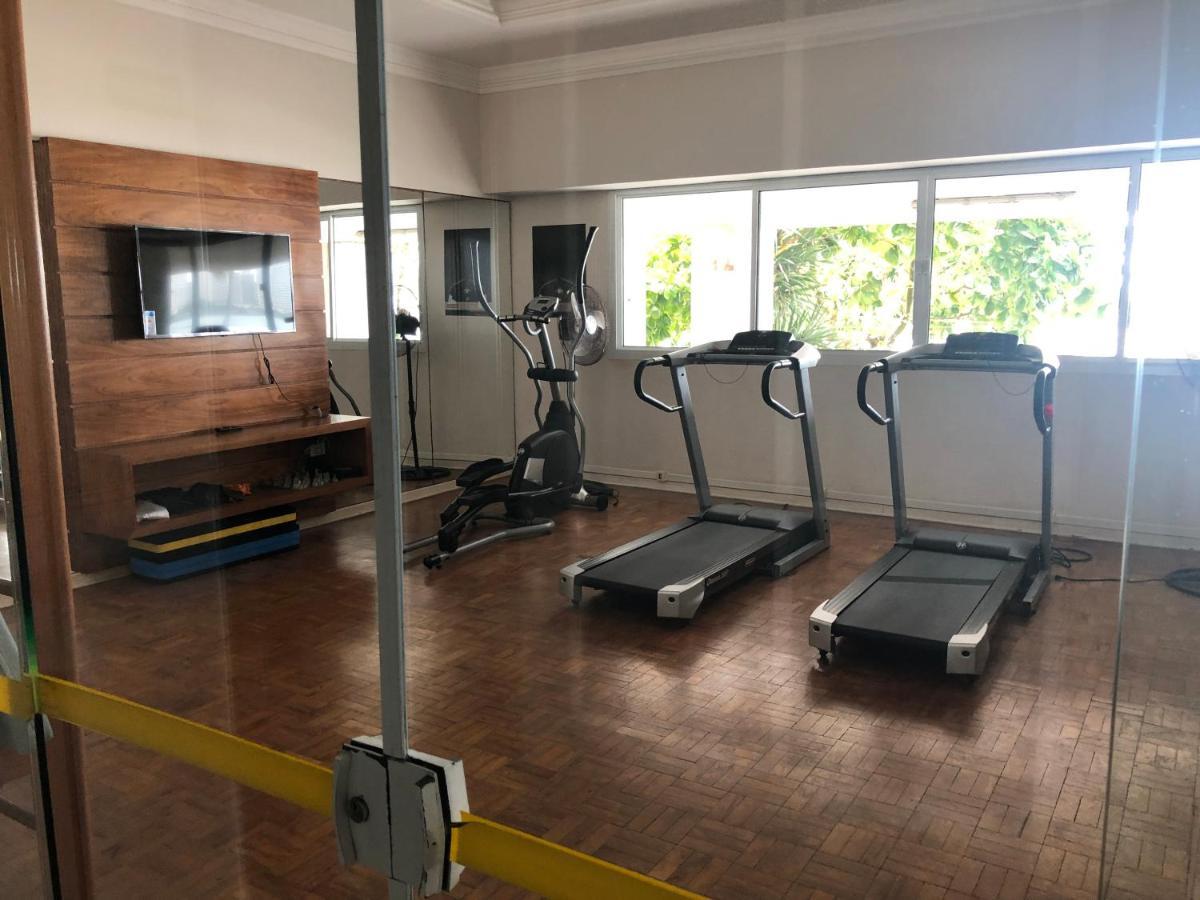 Apto Enorme Pe Na Areia, Vista Linda C/ Academia E Sauna Guarujá Exteriör bild