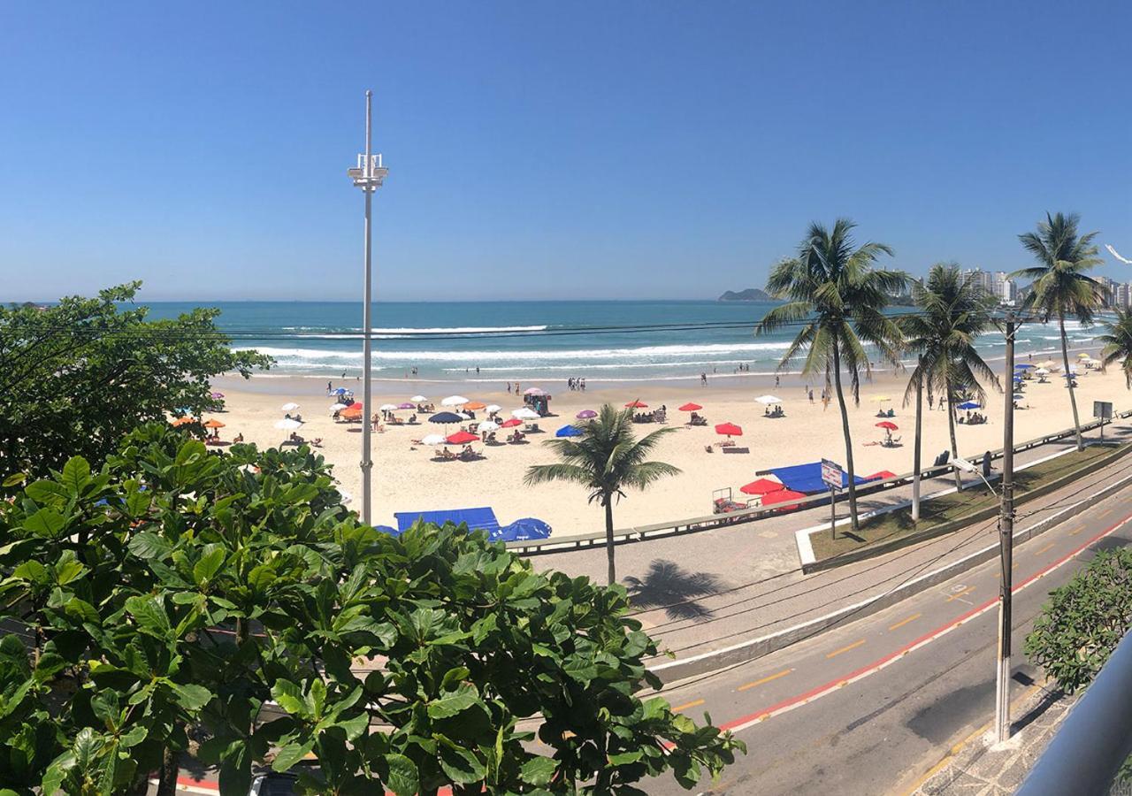 Apto Enorme Pe Na Areia, Vista Linda C/ Academia E Sauna Guarujá Exteriör bild