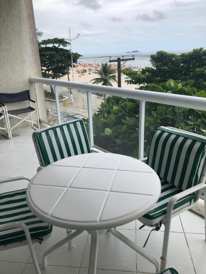 Apto Enorme Pe Na Areia, Vista Linda C/ Academia E Sauna Guarujá Exteriör bild